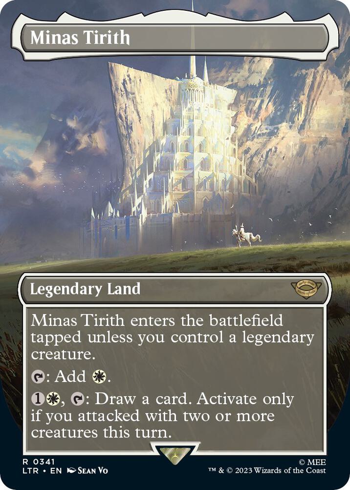 Minas Tirith (0341) (Borderless) - Universes Beyond: The Lord of the Rings: Tales of Middle-earth (LTR) NM