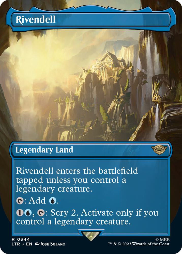 Rivendell (Borderless) - Universes Beyond: The Lord of the Rings: Tales of Middle-earth (LTR) NM