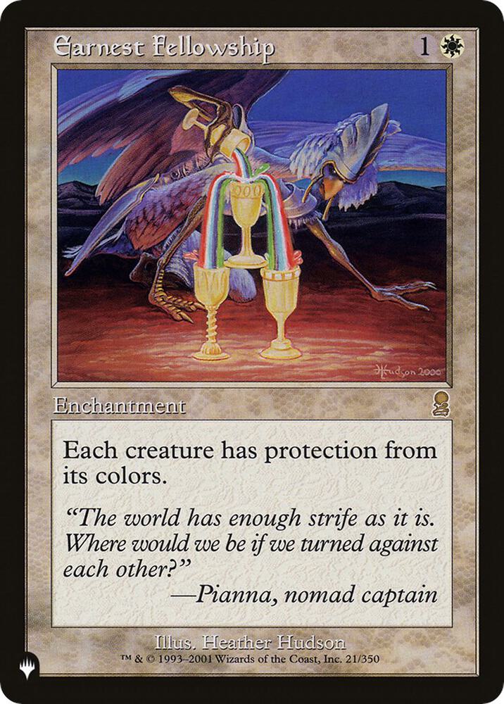 Earnest Fellowship - The List Reprints (LIST) NM