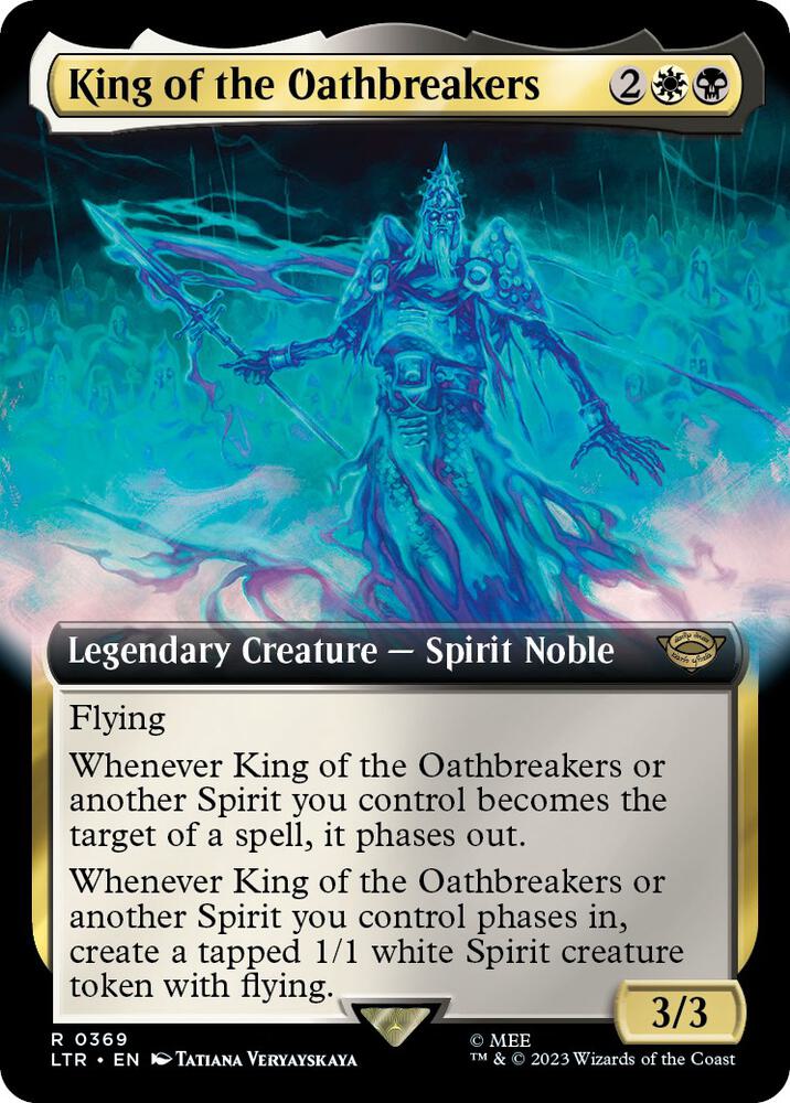 King of the Oathbreakers (Extended Art) - Universes Beyond: The Lord of the Rings: Tales of Middle-earth (LTR) NM