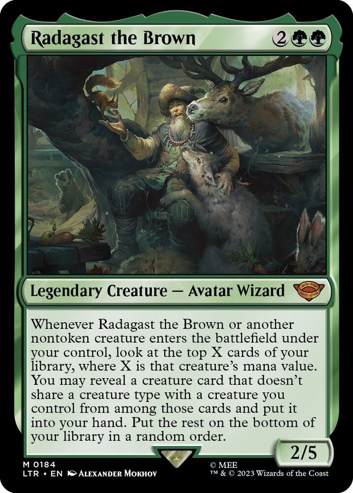 Radagast the Brown - Universes Beyond: The Lord of the Rings: Tales of Middle-earth (LTR) NM *FOIL*