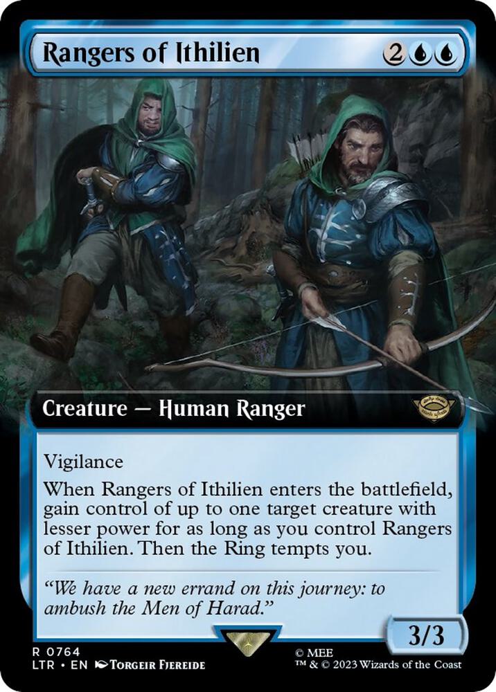 Rangers of Ithilien (Extended Art) (Surge Foil) - Universes Beyond: The Lord of the Rings: Tales of Middle-earth (LTR) NM *FOIL*
