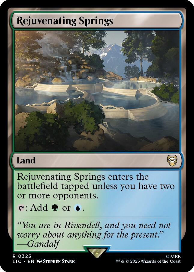 Rejuvenating Springs - Commander: The Lord of the Rings: Tales of Middle-earth (LTC) NM