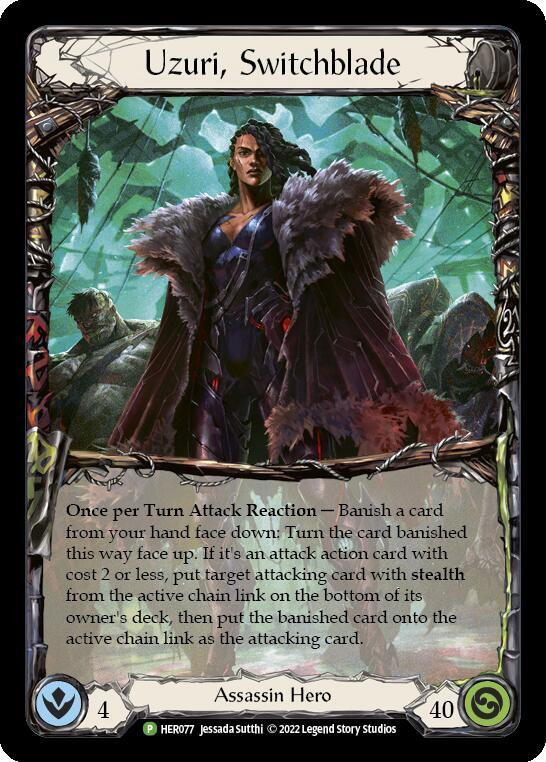 Uzuri, Switchblade - HER077 - Flesh and Blood: Promo Cards (PR) Cold Foil NM *FOIL*