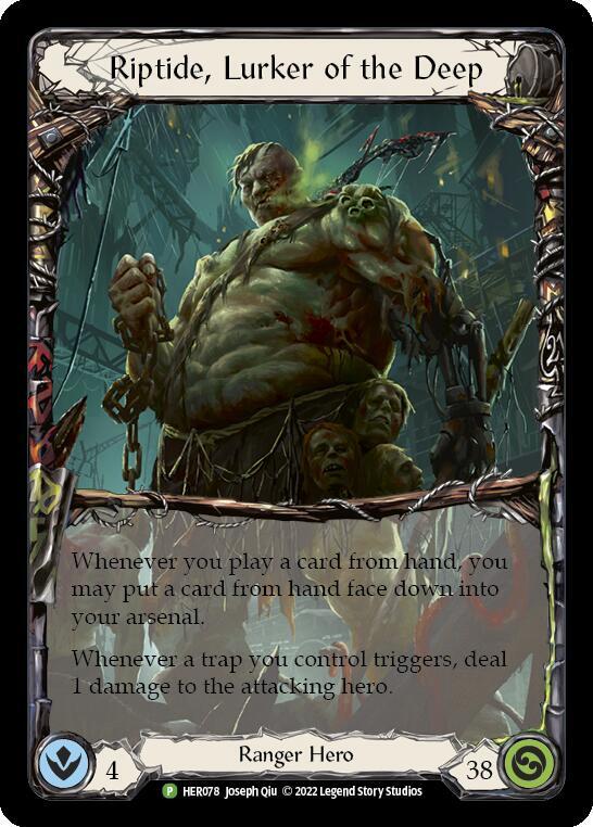 Riptide, Lurker of the Deep - HER078 - Flesh and Blood: Promo Cards (PR) Cold Foil NM *FOIL*