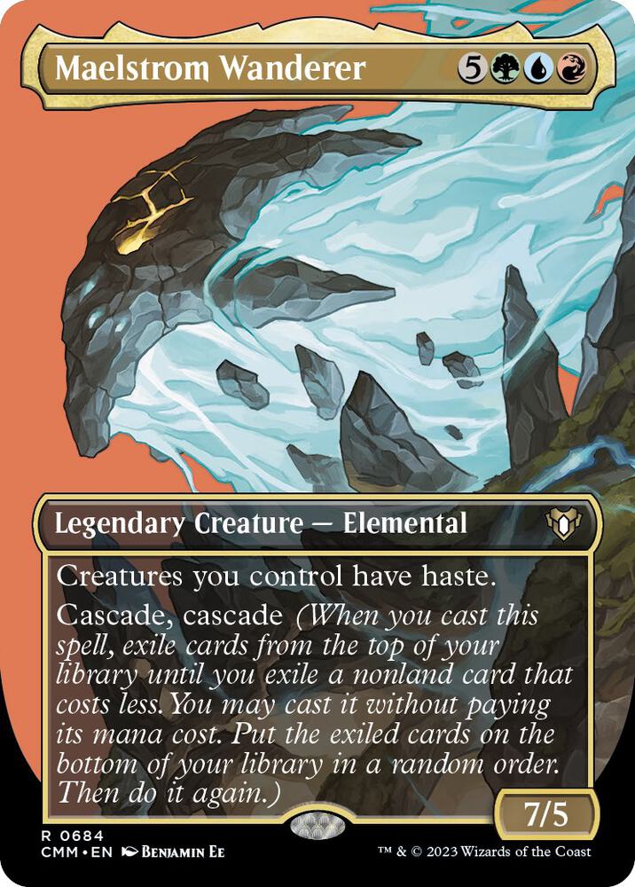 Maelstrom Wanderer (Borderless) - Commander Masters (CMM) NM *FOIL*