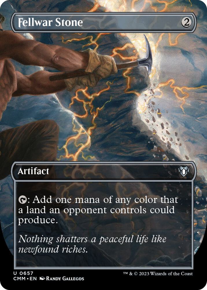 Fellwar Stone (Borderless) - Commander Masters (CMM) NM
