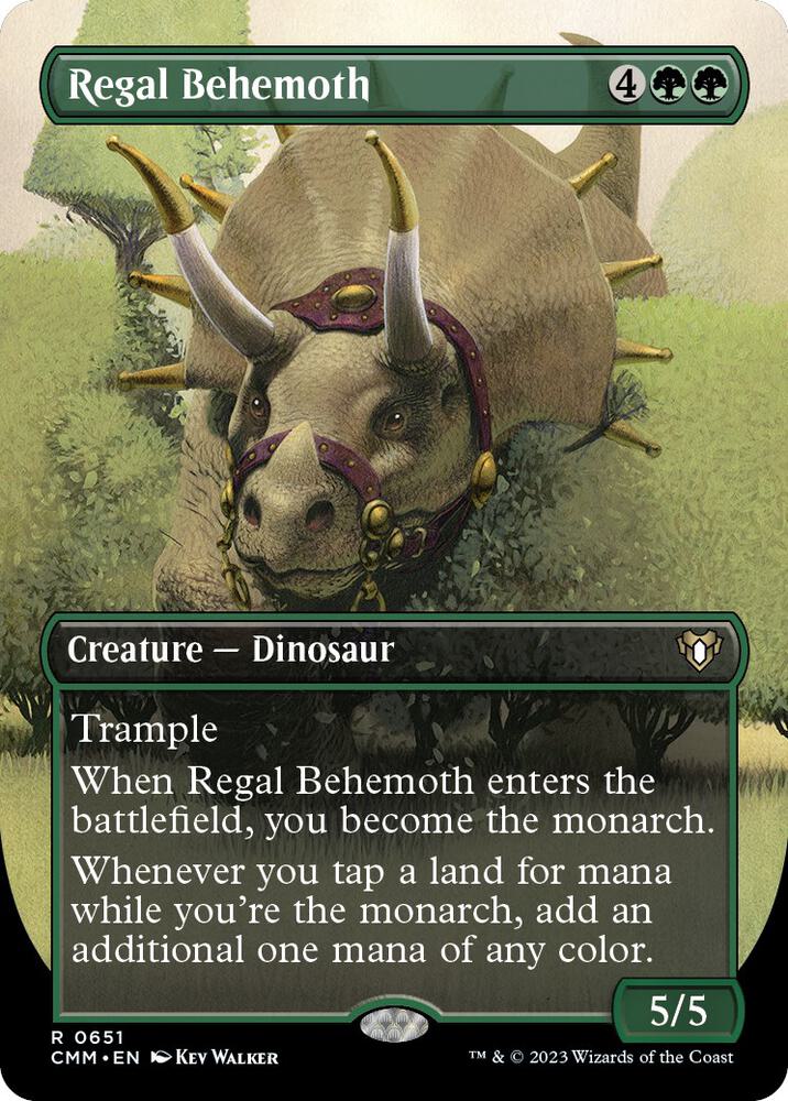 Regal Behemoth (Borderless) - Commander Masters (CMM) NM