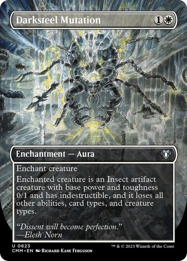 Darksteel Mutation (Borderless) - Commander Masters (CMM) NM