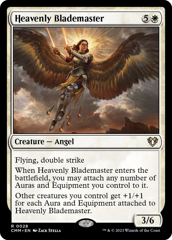 Heavenly Blademaster - Commander Masters (CMM) NM *FOIL*