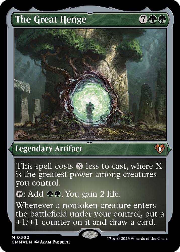 The Great Henge (Foil Etched) - Commander Masters (CMM) NM *FOIL*