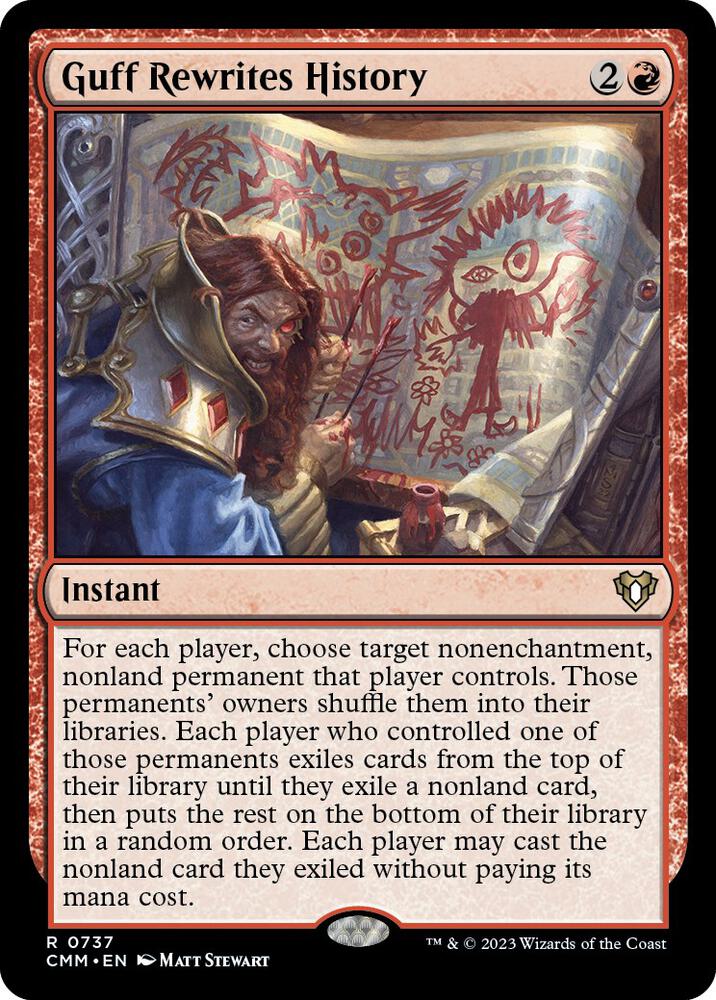 Guff Rewrites History - Commander Masters (CMM) NM