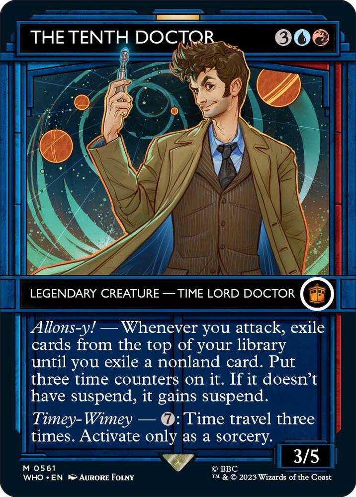 The Tenth Doctor (Showcase) - Universes Beyond: Doctor Who (WHO) NM