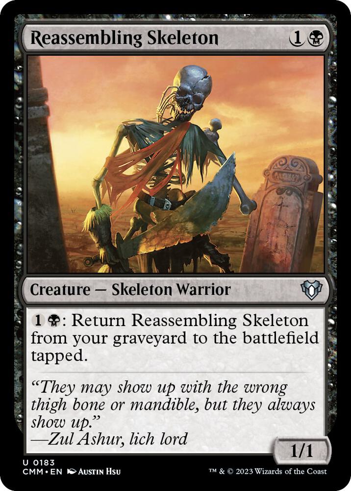 Reassembling Skeleton - Commander Masters (CMM) NM *FOIL*