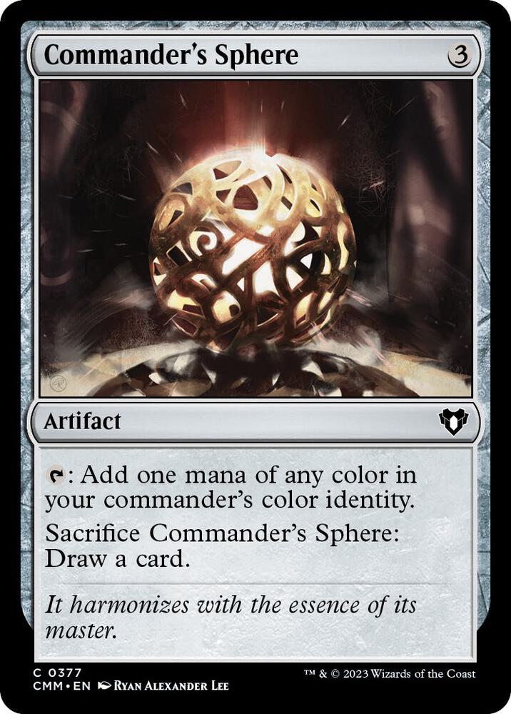 Commander's Sphere - Commander Masters (CMM) NM *FOIL*