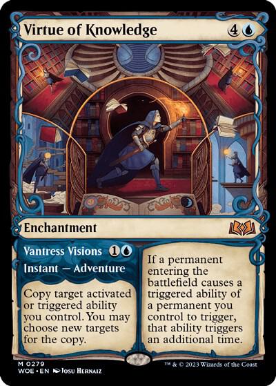 Virtue of Knowledge (Showcase) - Wilds of Eldraine (WOE) NM