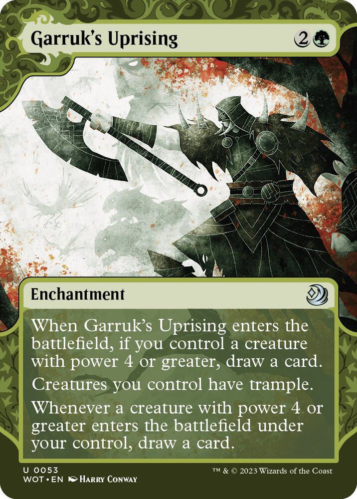 Garruk's Uprising - Wilds of Eldraine: Enchanting Tales (WOT) NM *FOIL*