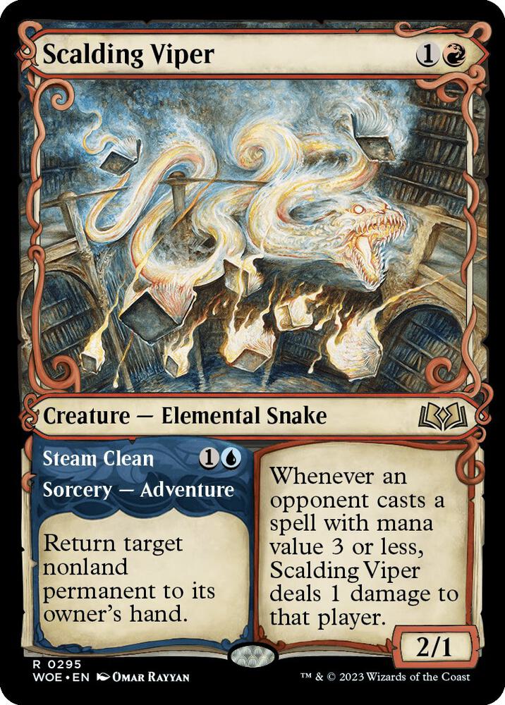 Scalding Viper (Showcase) - Wilds of Eldraine (WOE) NM *FOIL*