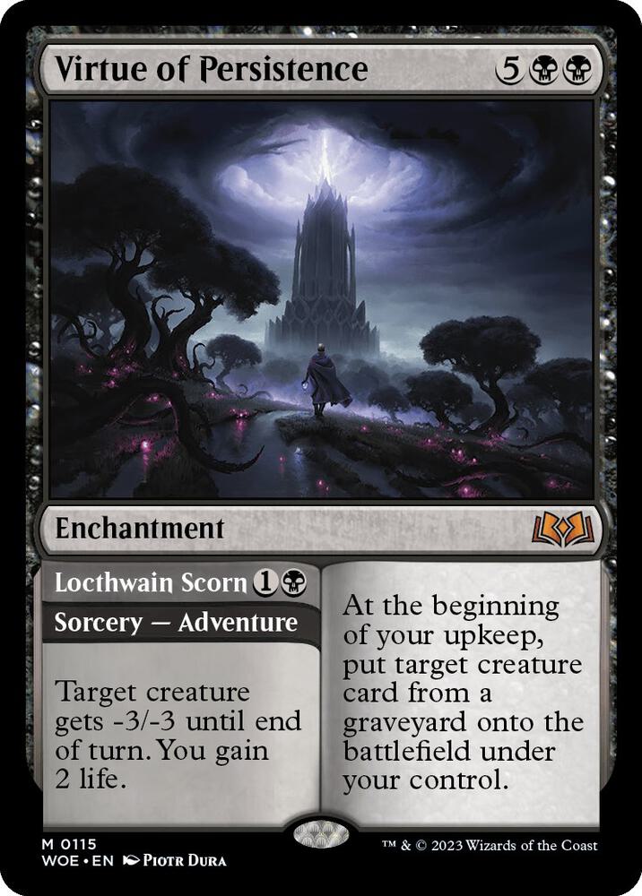 Virtue of Persistence - Wilds of Eldraine (WOE) NM *FOIL*