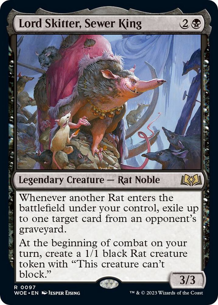 Lord Skitter, Sewer King - Wilds of Eldraine (WOE) NM