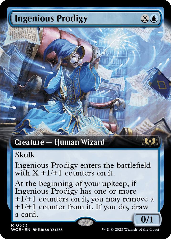 Ingenious Prodigy (Extended Art) - Wilds of Eldraine (WOE) NM *FOIL*