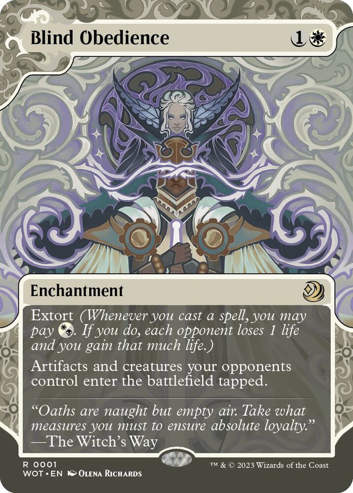 Blind Obedience - Wilds of Eldraine: Enchanting Tales (WOT) NM *FOIL*