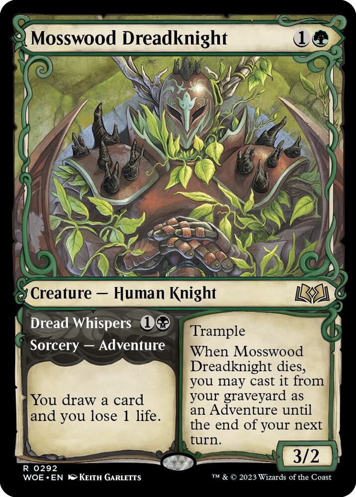 Mosswood Dreadknight (Showcase) - Wilds of Eldraine (WOE) NM *FOIL*