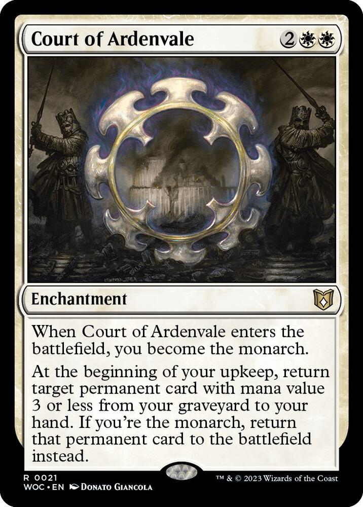Court of Ardenvale - Commander: Wilds of Eldraine (WOC) NM