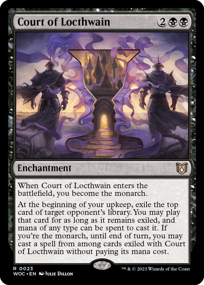 Court of Locthwain - Commander: Wilds of Eldraine (WOC) NM