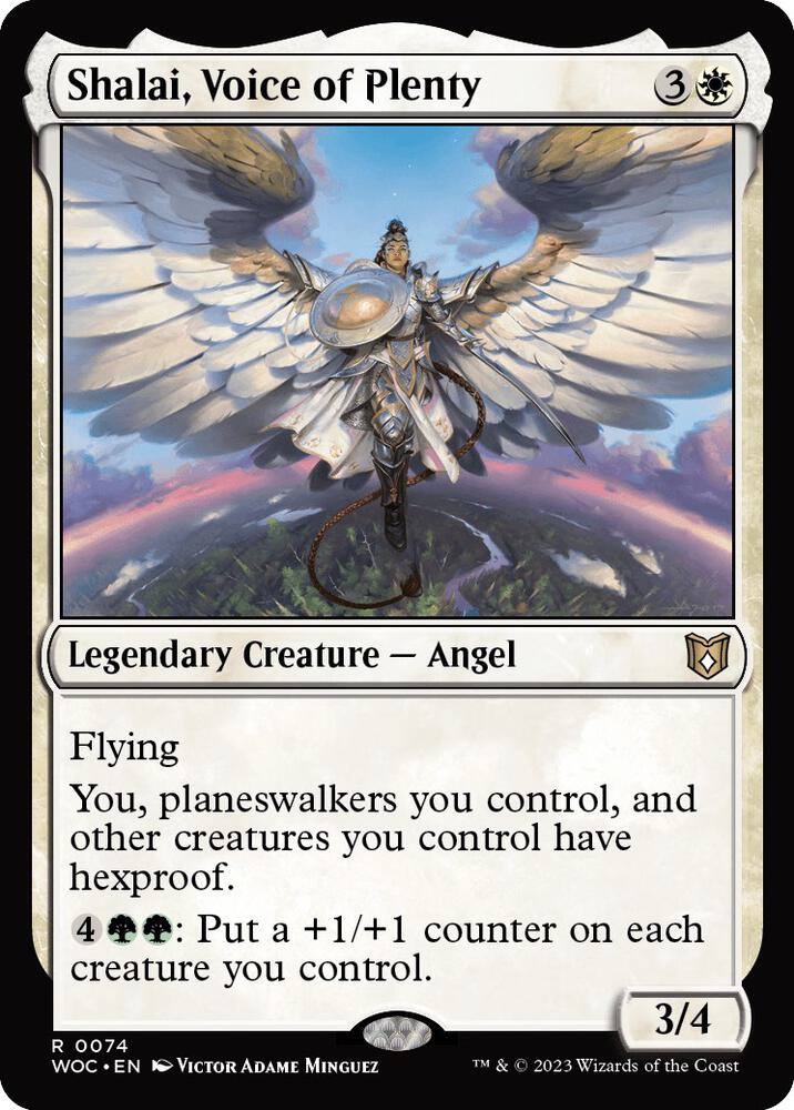 Shalai, Voice of Plenty - Commander: Wilds of Eldraine (WOC) NM