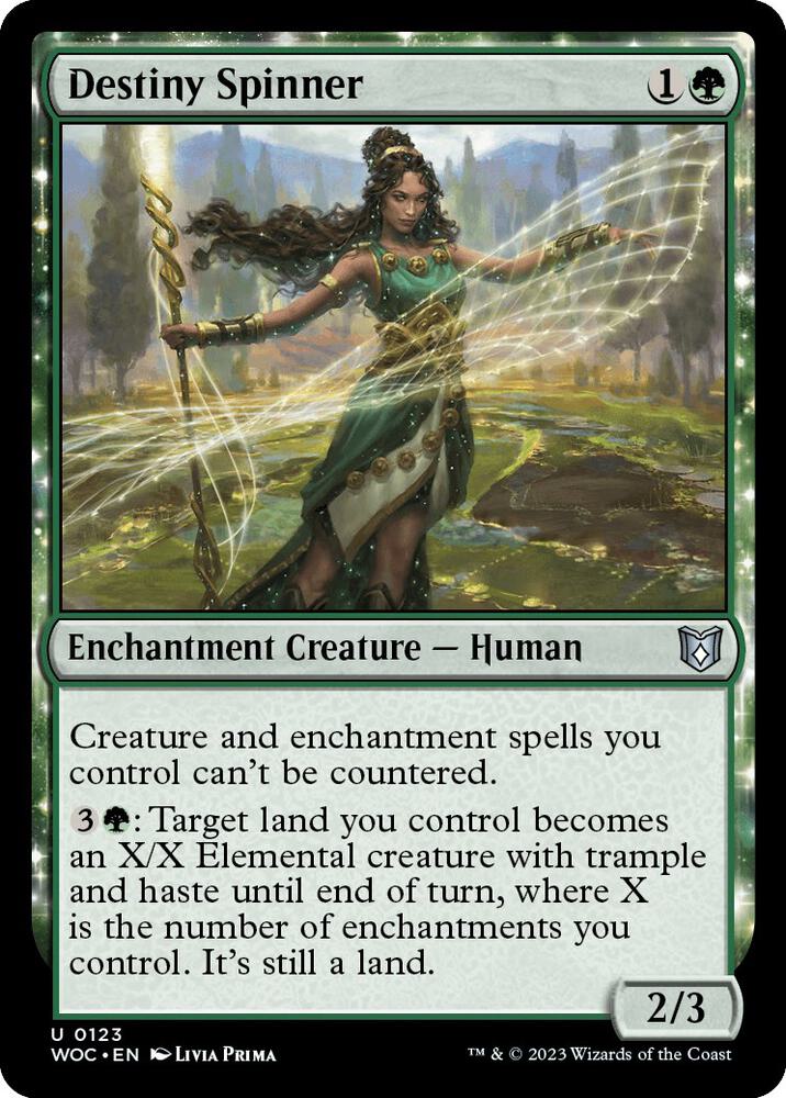 Destiny Spinner - Commander: Wilds of Eldraine (WOC) NM