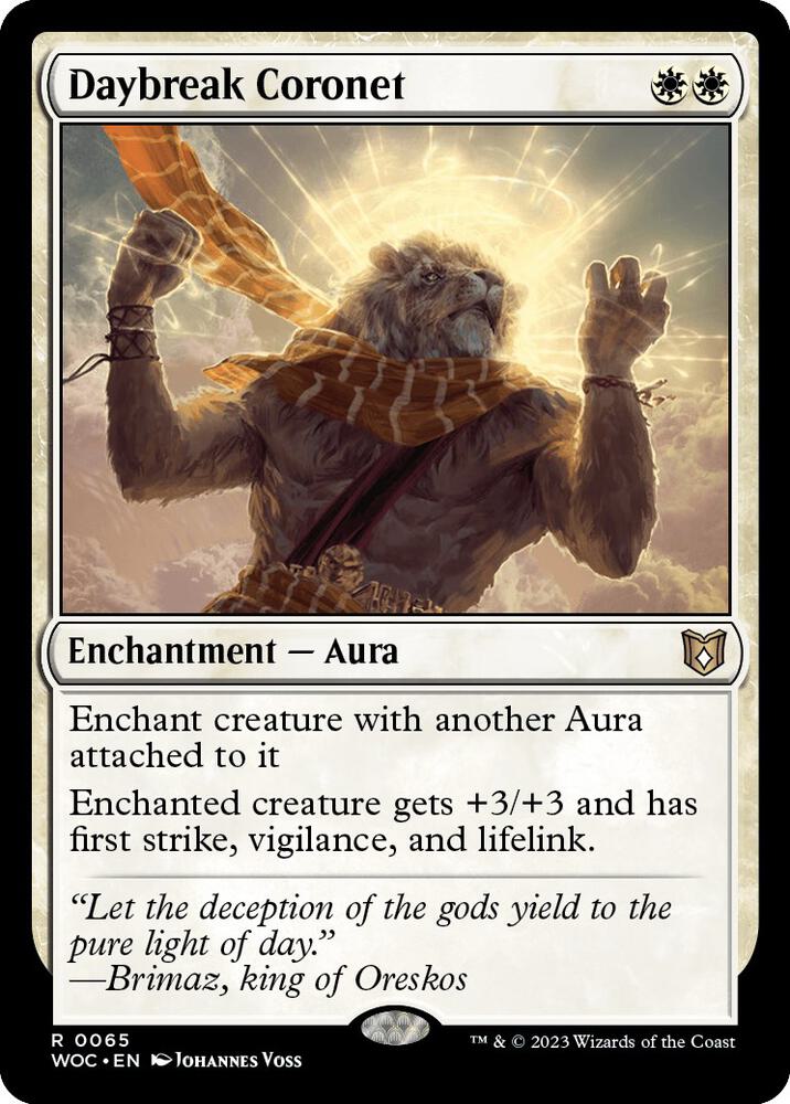 Daybreak Coronet - Commander: Wilds of Eldraine (WOC) NM