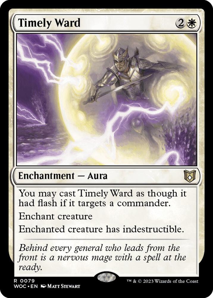Timely Ward - Commander: Wilds of Eldraine (WOC) NM