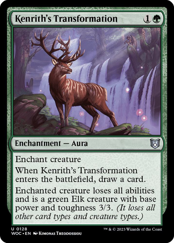 Kenrith's Transformation - Commander: Wilds of Eldraine (WOC) NM