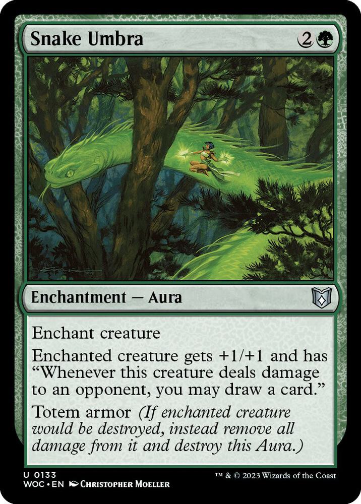 Snake Umbra - Commander: Wilds of Eldraine (WOC) NM
