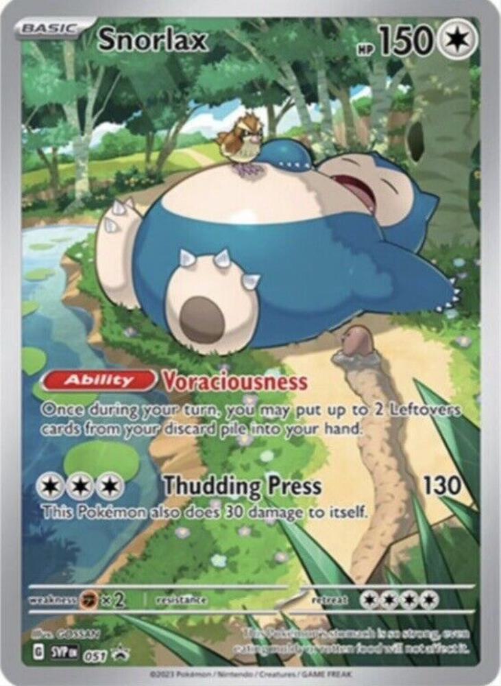 Snorlax - 051 - SV: Scarlet & Violet Promo Cards (SVP) NM *FOIL*