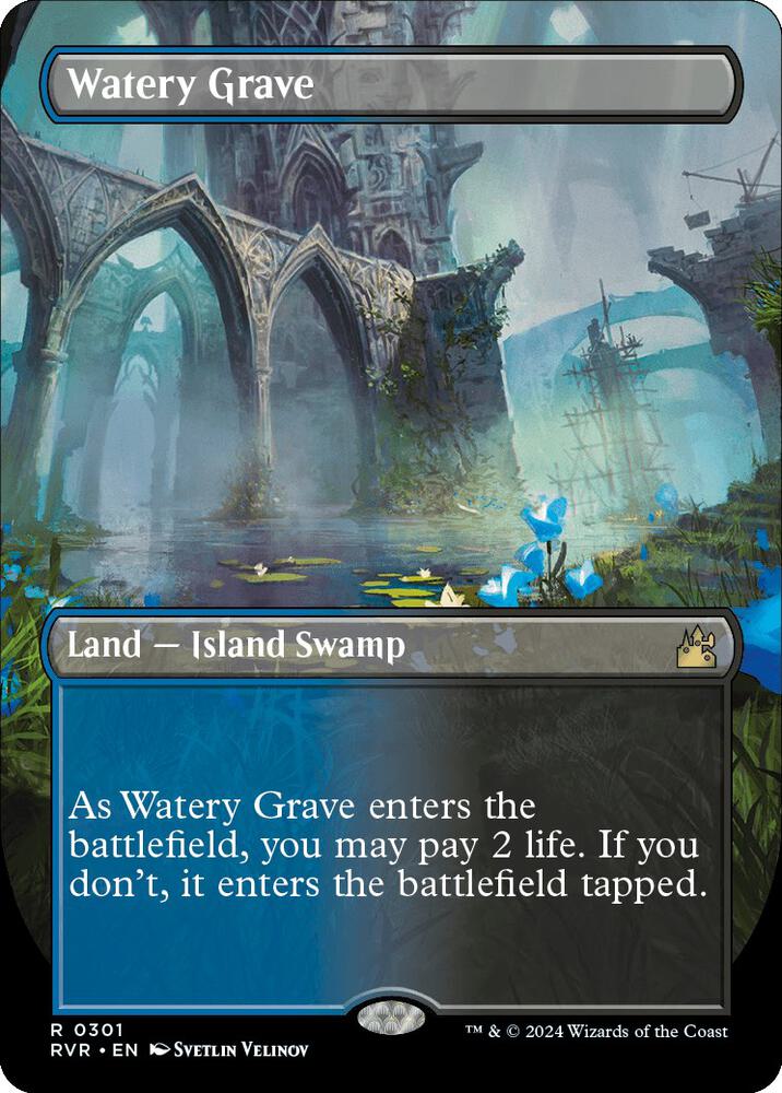 Watery Grave (Borderless) - Ravnica Remastered (RVR) NM