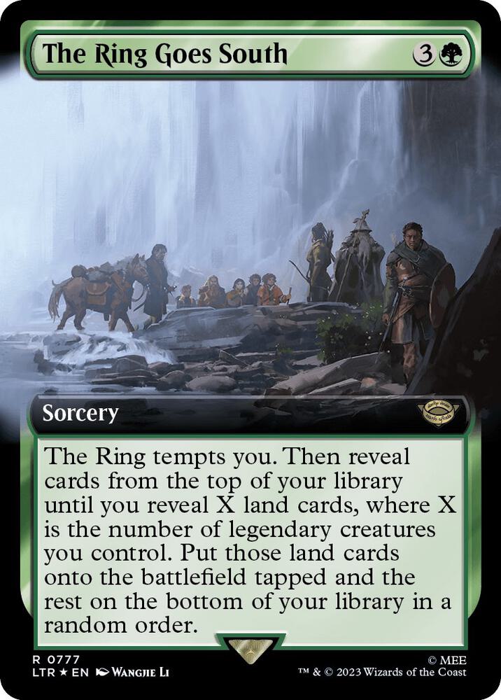 The Ring Goes South (Extended Art) (Surge Foil) - Universes Beyond: The Lord of the Rings: Tales of Middle-earth (LTR) NM *FOIL*