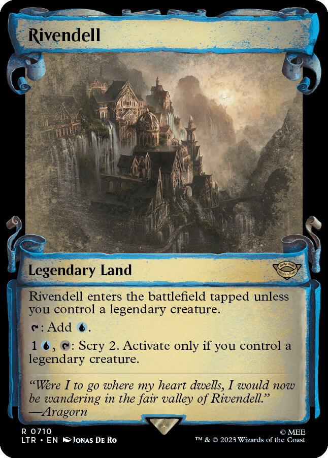 Rivendell (Showcase Scrolls) - Universes Beyond: The Lord of the Rings: Tales of Middle-earth (LTR) NM *FOIL*