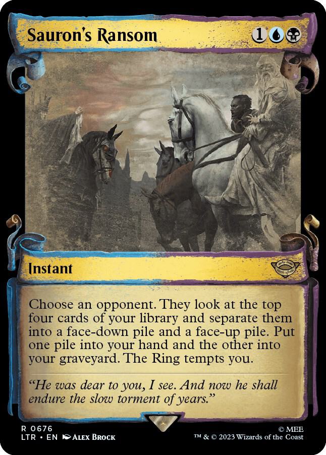 Sauron's Ransom (Showcase Scrolls) - Universes Beyond: The Lord of the Rings: Tales of Middle-earth (LTR) NM *FOIL*