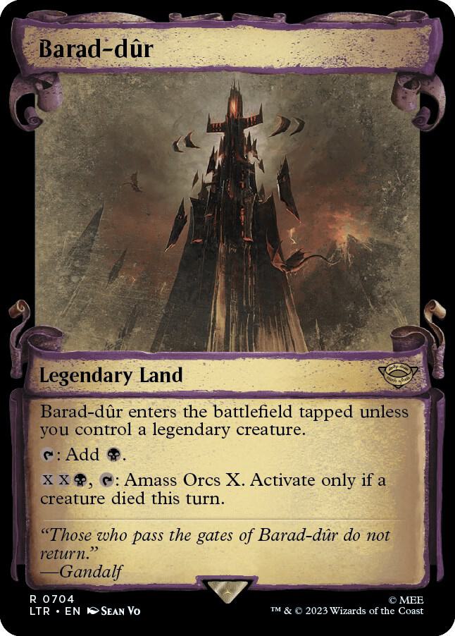 Barad-dur (Showcase Scrolls) - Universes Beyond: The Lord of the Rings: Tales of Middle-earth (LTR) NM *FOIL*