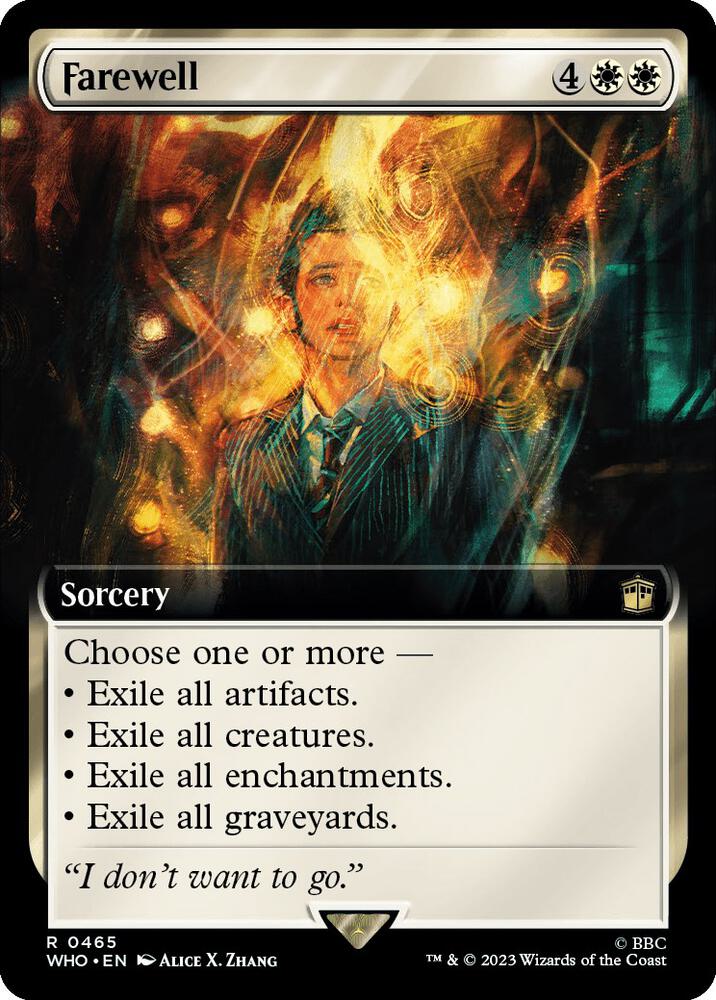 Farewell (Extended Art) - Universes Beyond: Doctor Who (WHO) NM *FOIL*