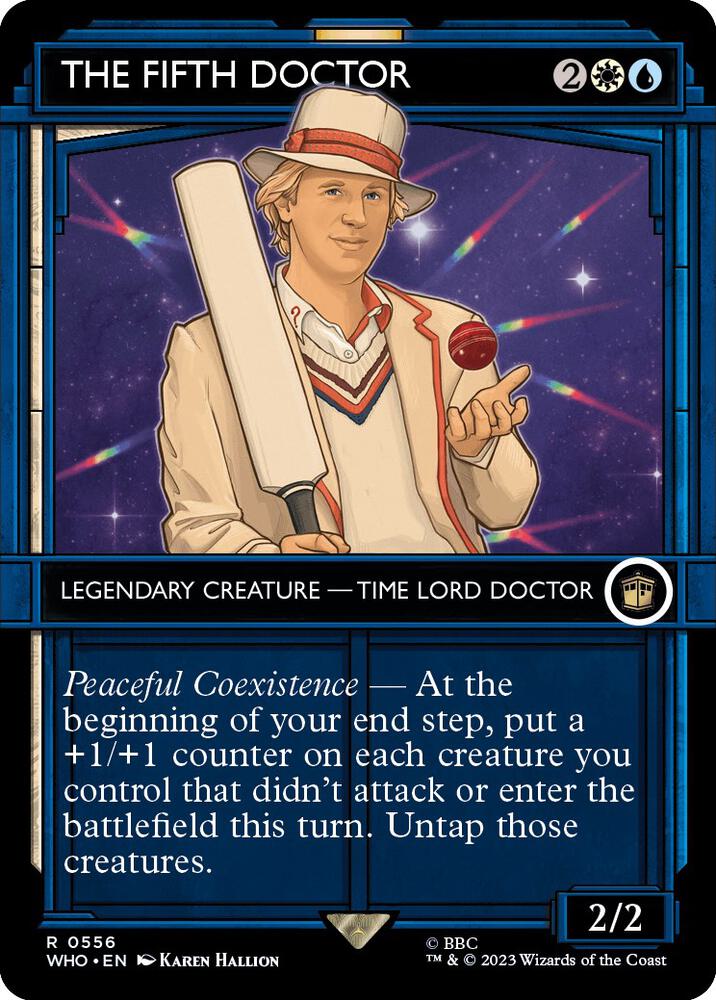 The Fifth Doctor (Showcase) - Universes Beyond: Doctor Who (WHO) NM *FOIL*