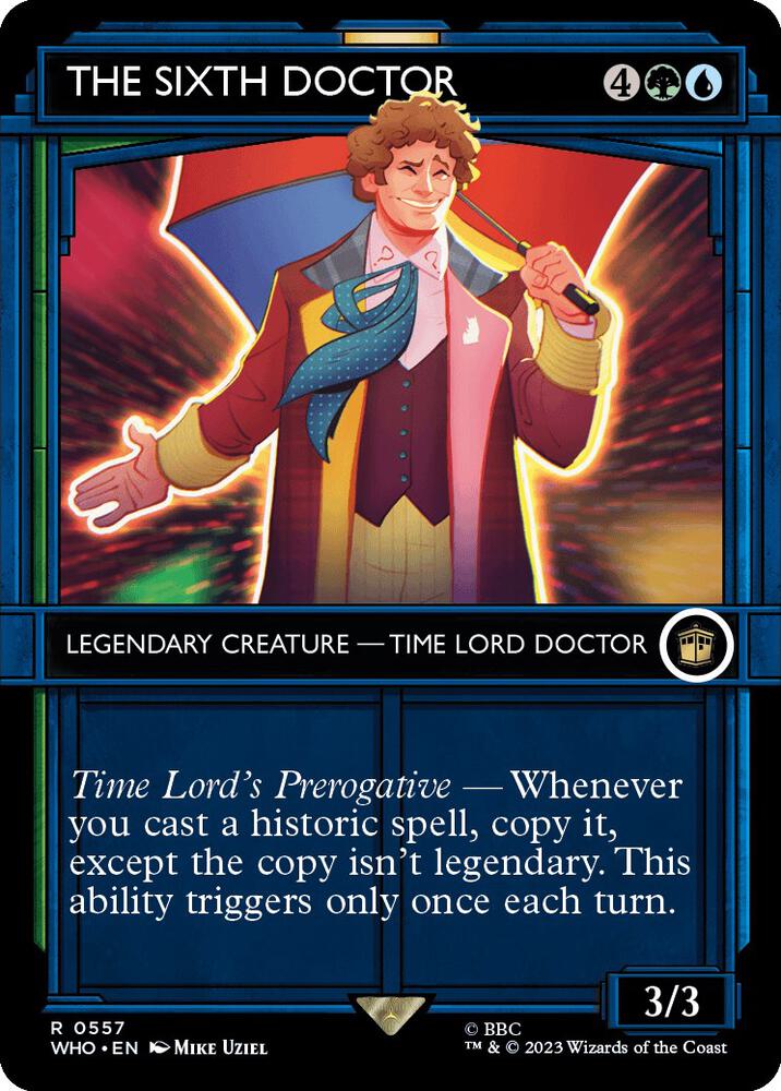 The Sixth Doctor (Showcase) - Universes Beyond: Doctor Who (WHO) NM