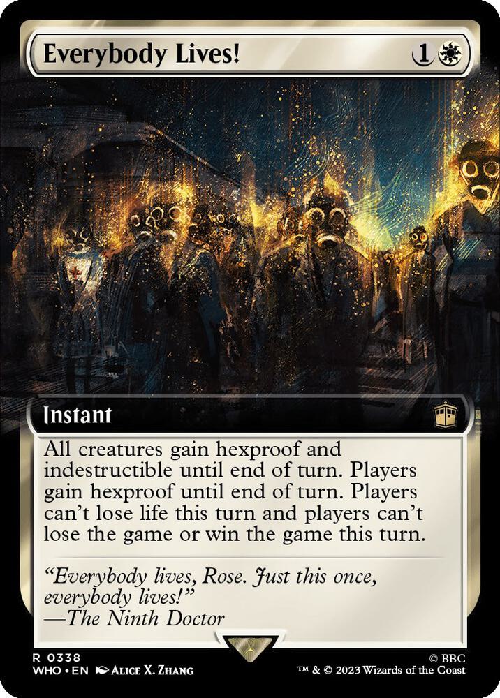 Everybody Lives! (Extended Art) - Universes Beyond: Doctor Who (WHO) NM