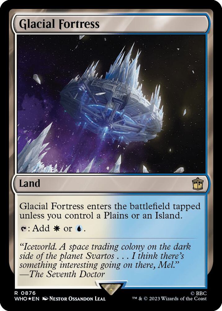 Glacial Fortress (Surge Foil) - Universes Beyond: Doctor Who (WHO) NM *FOIL*