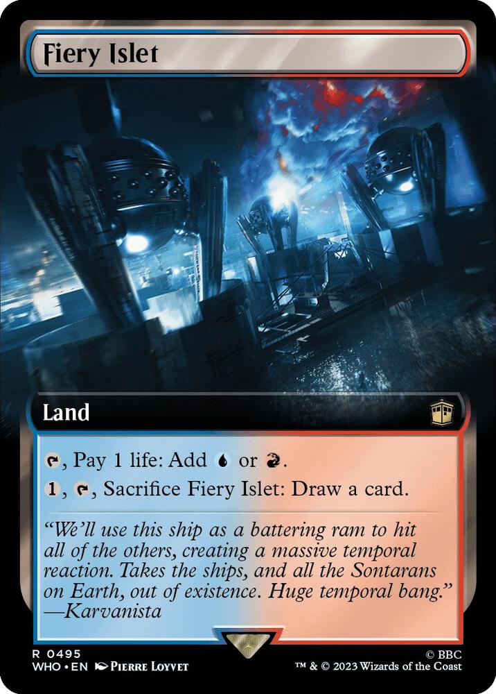 Fiery Islet (Extended Art) - Universes Beyond: Doctor Who (WHO) NM