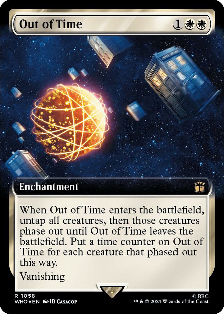 Out of Time (Extended Art) (Surge Foil) - Universes Beyond: Doctor Who (WHO) NM *FOIL*