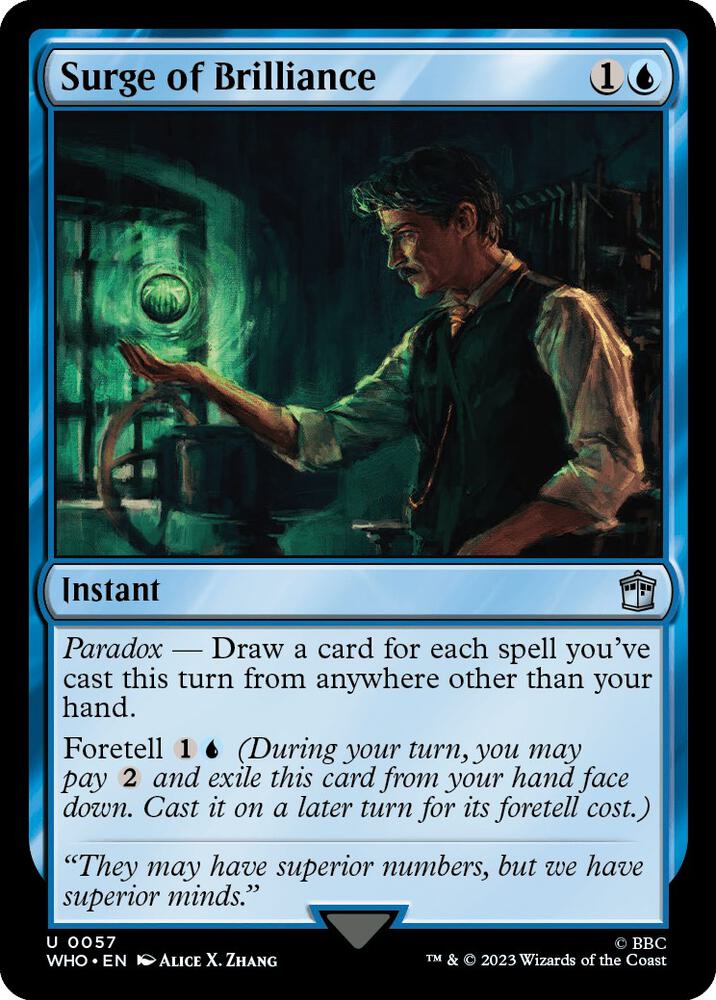 Surge of Brilliance - Universes Beyond: Doctor Who (WHO) NM *FOIL*