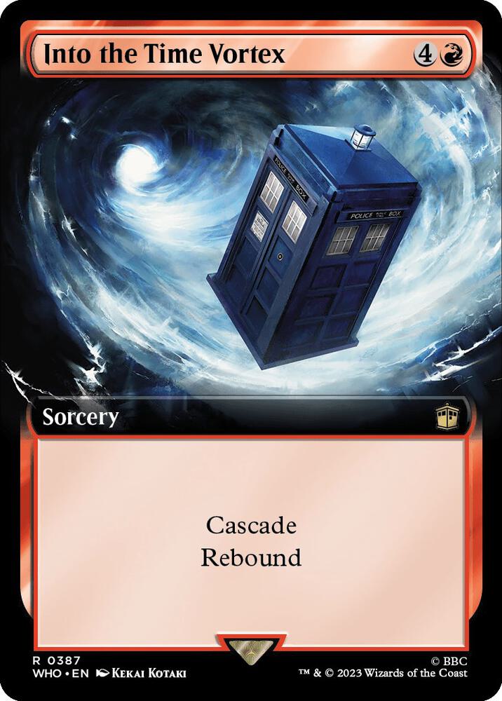 Into the Time Vortex (Extended Art) - Universes Beyond: Doctor Who (WHO) NM